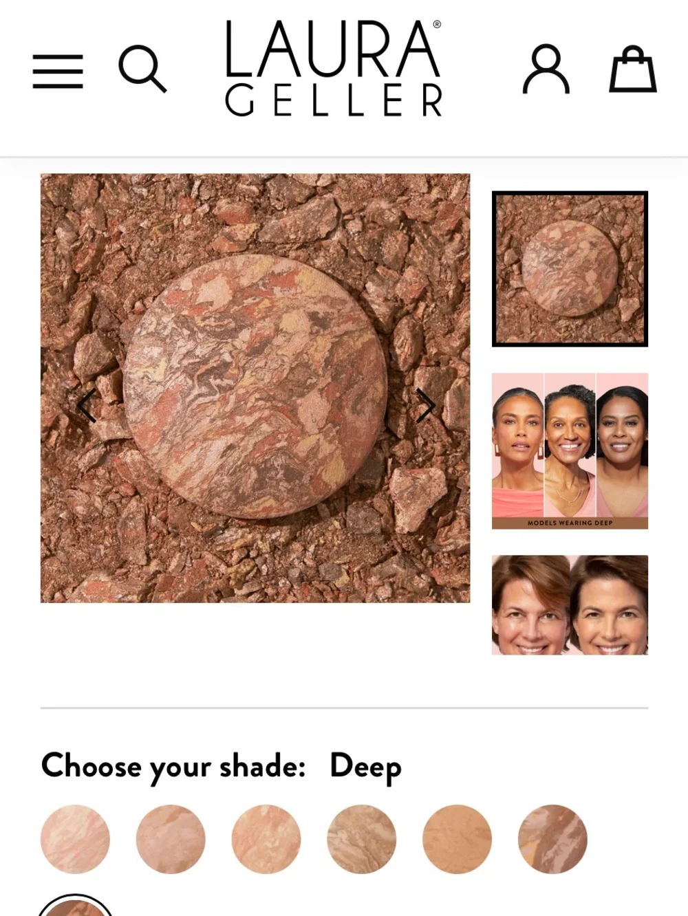 Laura Geller Multitone Baked Color Correcting Foundation — Bronze & Gold Swirl